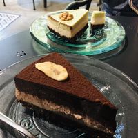 Mint and Lemon cake, Choc Banana Cake at Salted Cafe in Sofia