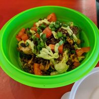 (Courtenay) walnut-sausage bowl at Rawthentic Eatery in Courtenay