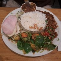 Vega Gado Gado (already tried a bit 😅) at Warung Mini in Rotterdam