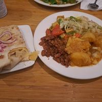 Vega Roti (also already slightly eaten 😅) at Warung Mini in Rotterdam