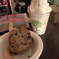 Cookie sandwich and shake   at Cookies and Scream - Drayton Park in North London