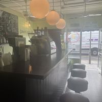 Inside the café  at Cookies and Scream - Drayton Park in North London