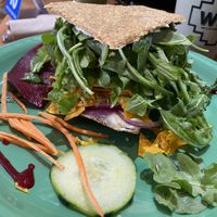 tortellini sandwich at Wild Living Foods in Los Angeles