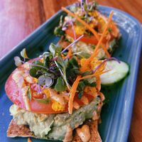 Avocado toast  at Wild Living Foods in Los Angeles