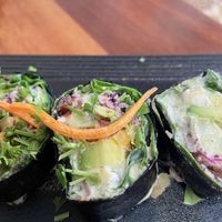 Vegan sushi   at Wild Living Foods in Los Angeles