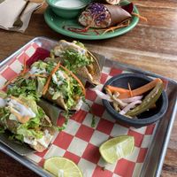 Rainbow Wrap and Rancho Tacos😄#Veganuary at Wild Living Foods in Los Angeles