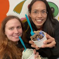 Vegan ice cream!  at Wild Living Foods in Los Angeles