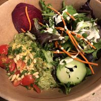 Basil Pesto Pasta at Wild Living Foods in Los Angeles