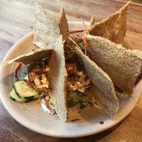 Chips and guac at Wild Living Foods in Los Angeles