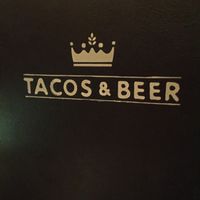 the beer menu had 10 pages of beer at Tacos & Beer in Las Vegas