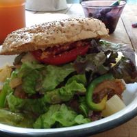 Hamburguesa de setas  at Chia Fonda Vegana in Guadalajara