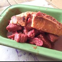 tortas ahogadas at Chia Fonda Vegana in Guadalajara