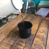 Café de Olla  at Chia Fonda Vegana in Guadalajara