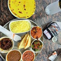 Vegan rajasthani thali at Yummy Yoga Cafe in Udaipur