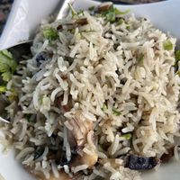 Mushroom rice  at Yummy Yoga Cafe in Udaipur