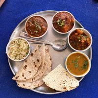 Vegan Thali  at Yummy Yoga Cafe in Udaipur