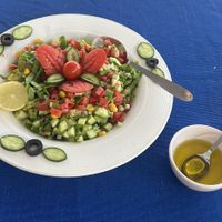 garden salad   at Yummy Yoga Cafe in Udaipur