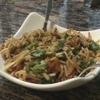 Veg chowmein at Yummy Yoga Cafe in Udaipur