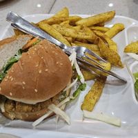 Tofu Burger (Vegan) at TATTV Cafe in Rishikesh