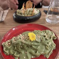 Tagliatelle pesto en broccoli gnocchi   at Hearth  in Amsterdam
