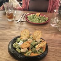 Broccoli gnocchi & tagliatelle with pesto sauce  at Hearth  in Amsterdam