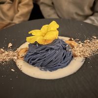 Spirulina blue pasta  at Hearth  in Amsterdam