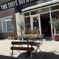 Exterior, from the outdoor seatingg  at Hearth  in Amsterdam
