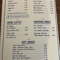 Daylight drinks menu  at Hearth  in Amsterdam