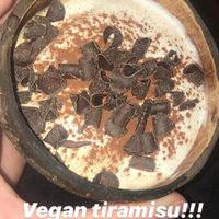 Vegan tiramisu at Hearth  in Amsterdam