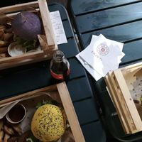 Flower burger, cheesy cecio, spicy cecio  at Flower Burger - Porta Genova in Milan