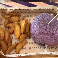 Menu del pranzo, fagioli burger  at Flower Burger - Porta Genova in Milan
