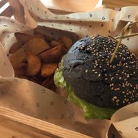 The most delicious burger + fries at Flower Burger - Porta Genova in Milan