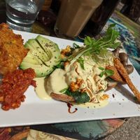 Big vegan breakky at Bali Bagus Cafe in Byron Bay