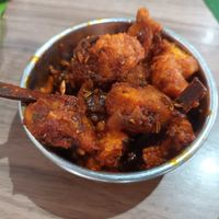 Vege chicken varuval at Bindhu Restaurant in Subang Jaya