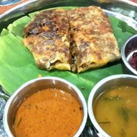 Veg mutton murtabak at Bindhu Restaurant in Subang Jaya