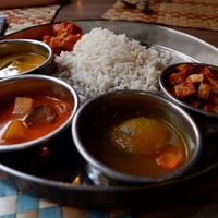 Selection of Buffet Food Stuffs. at Bindhu Restaurant in Subang Jaya