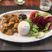 Veggie curry at Tasca la Fuente in La Palma