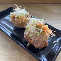 Michu cheese pocket - fun to eat but not cheesy enough  at Neko Neko in Fitzroy