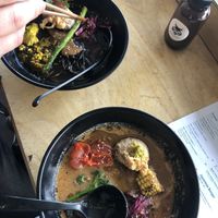 Neko neko ramen on the left, miso yuzu Kosho ramen on the right. Both great!   at Neko Neko in Fitzroy