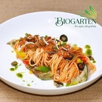 Pasta with tomato sauce
 at Biogarten Restaurant in Ho Chi Minh City