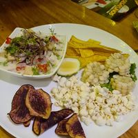 Peruvian Ceviche with tofu at El Maple in Quito