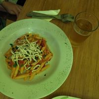 Pasta arrabbiata at El Maple in Quito