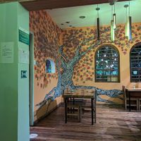 View of the restaurant at El Maple in Quito