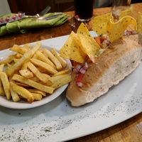 Hot dog at El Maple in Quito