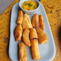 Cassava crispy fries at Greenr Cafe in Gurgaon