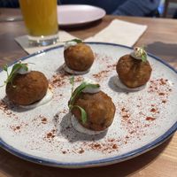 Cheese balls starter  at Outro Lado in Faro