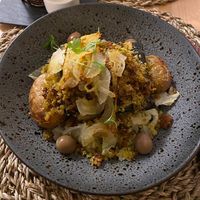 Seafood inspired tofu with nori seaweed at Outro Lado in Faro