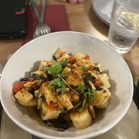 Vegan octopus saladd  at Outro Lado in Faro