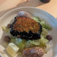 Cornbread tofu at Outro Lado in Faro