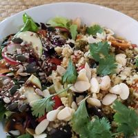 Couscous with sautéed vegetables at Outro Lado in Faro